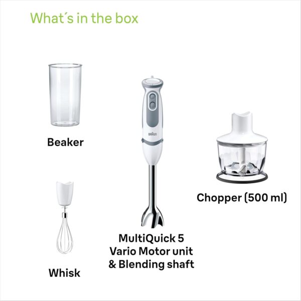 ⁦בלנדר מוט עם מגוון אביזרים Braun MultiQuick 5 MQ5235⁩ – תמונה ⁦2⁩
