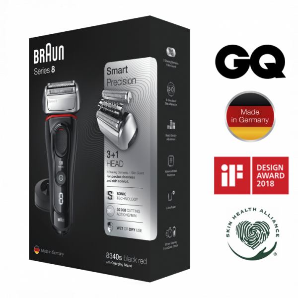 מכונת גילוח בראון סדרה 8  Braun 8340S
